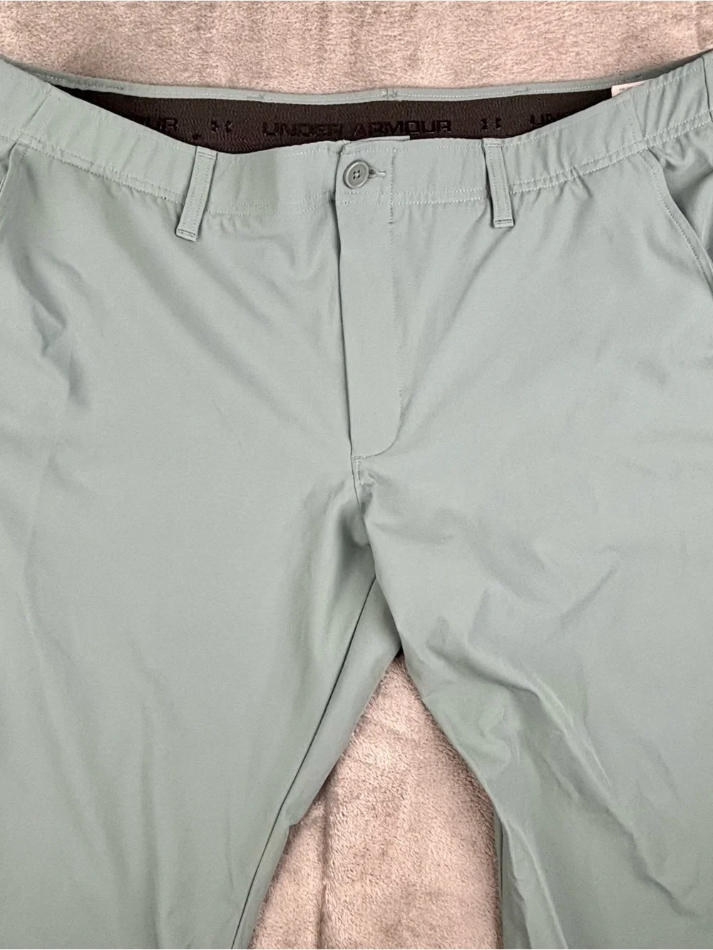 Under Armour Pants Mens 42X32 Green Blue UA Drive‎ Tapered Golf (Fit 42X31)